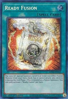 SH Ready Fusion - MP22-EN163 - Prismatic Secret Rare 1st Edition 2022 Mega-Tin: Pharaoh&#39;s Gods 1st Edition Singles