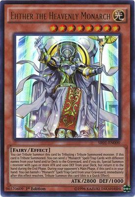 SH Ehther the Heavenly Monarch - SR01-EN000 - Ultra Rare 1st Edition Structure Deck: Emperor of Darkness 1st Edition Singles