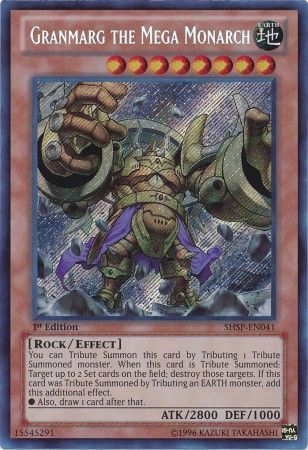 SH Granmarg the Mega Monarch - SHSP-EN041 - Secret Rare 1st Edition Shadow Specters 1st Edition Singles