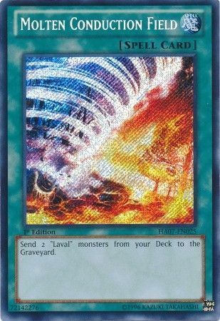 SH Molten Conduction Field - HA07-EN025 - Secret Rare 1st Edition Hidden Arsenal 7: Knight of Stars 1st Edition Singles