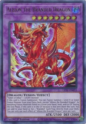 SH Albion the Branded Dragon - LIOV-EN033 - Ultra Rare 1st Edition Lightning Overdrive: LIOV 1st Edition Singles