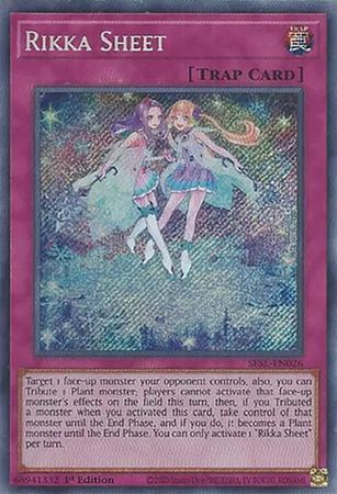 SH Rikka Sheet - SESL-EN026 - Secret Rare 1st Edition Secret Slayers Singles