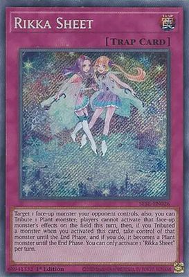 SH Rikka Sheet - SESL-EN026 - Secret Rare 1st Edition Secret Slayers Singles