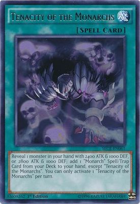SH Tenacity of the Monarchs - SECE-EN061 - Rare 1st Edition Secrets of Eternity (SECE) 1st Edition Singles