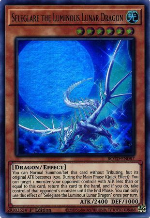Seleglare the Luminous Lunar Dragon - ROTD-EN087 - Ultra Rare 1st Edition Rise of the Duelist [ROTD] 1st Edition Singles
