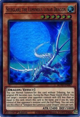 SH Seleglare the Luminous Lunar Dragon - ROTD-EN087 - Ultra Rare 1st Edition Rise of the Duelist [ROTD] 1st Edition Singles