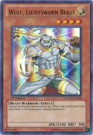 SH Wulf, Lightsworn Beast - LCGX-EN248 - Ultra Rare 1st Edition Legendary Collection 2 1st Edition Singles