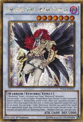SH Blackwing Tamer - Obsidian Hawk Joe - PGL2-EN012 - Gold Secret Rare 1st Edition Premium Gold: Return of the Bling 1st Edition Singles
