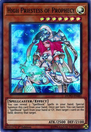 High Priestess of Prophecy - DUPO-EN081 - Ultra Rare 1st Edition Duel Power 1st Edition Singles