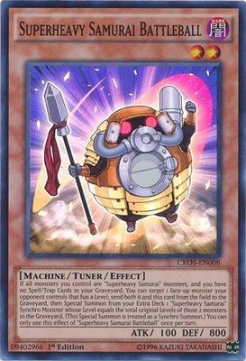 SH Superheavy Samurai Battleball - CROS-EN008 - Super Rare 1st Edition Crossed Souls 1st Edition Singles