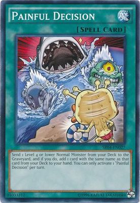 Painful Decision - SR04-EN027 - Common Unlimited Structure Deck: Dinosmasher&#39;s Fury Unlimited Singles