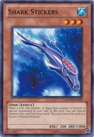 Shark Stickers - PHSW-EN009 - Common Unlimited Photon Shockwave Unlimited Singles