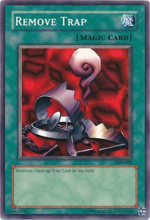 Remove Trap (Spell) - LOB-060 - Common Unlimited Legend Of Blue Eyes White Dragon [LOB] Unlimited Singles