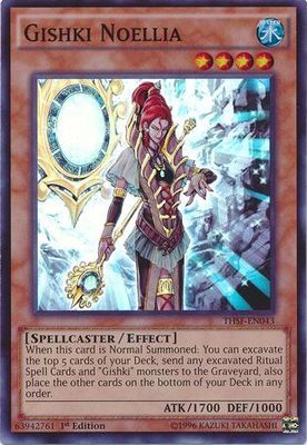 Gishki Noellia - THSF-EN043 - Super Rare 1st Edition The Secret Forces (THSF) 1st Edition Singles