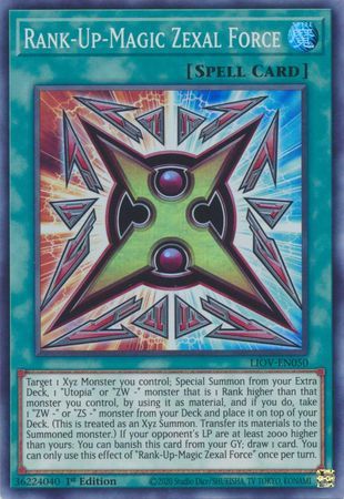 Rank-Up-Magic Zexal Force - LIOV-EN050 - Super Rare 1st Edition Lightning Overdrive: LIOV 1st Edition Singles (espanol)