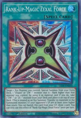 Rank-Up-Magic Zexal Force - LIOV-EN050 - Super Rare 1st Edition Lightning Overdrive: LIOV 1st Edition Singles (espanol)