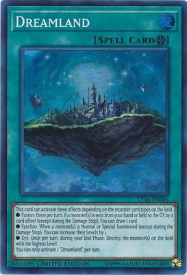 Dreamland - CT14-EN006 - Super Rare Limited Edition Yu-Gi-Oh! Promo Cards