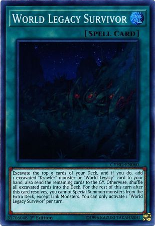 World Legacy Survivor - CYHO-EN060 - Super Rare 1st Edition Cybernetic Horizon 1st Edition Singles