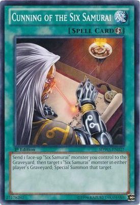 Cunning of the Six Samurai - SDWA-EN027 - Common 1st Edition Structure Deck: Samurai Warlords 1st Edition Singles