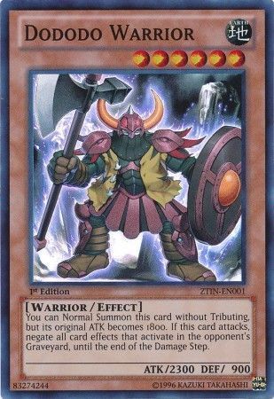 Dododo Warrior - ZTIN-EN001 - Super Rare Yu-Gi-Oh! Promo Cards