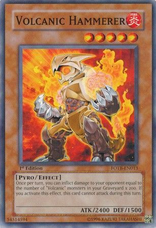 Volcanic Hammerer - FOTB-EN013 - Common 1st Edition Force of the Breaker [FOTB] 1st Edition Singles