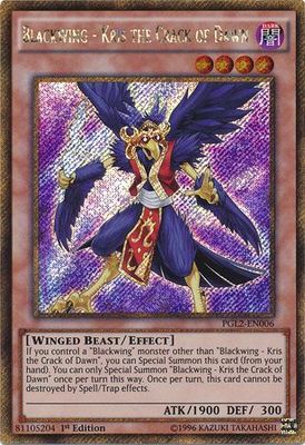 Blackwing - Kris the Crack of Dawn - PGL2-EN006 - Gold Secret Rare 1st Edition Premium Gold: Return of the Bling 1st Edition Singles