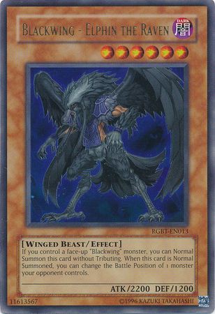 Blackwing - Elphin the Raven - RGBT-EN013 - Ultra Rare Unlimited Raging Battles [RGBT] Unlimited Singles