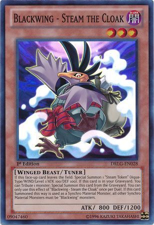 Blackwing - Steam the Cloak - DRLG-EN028 - Super Rare 1st Edition Dragons of Legend 1st Edition Singles