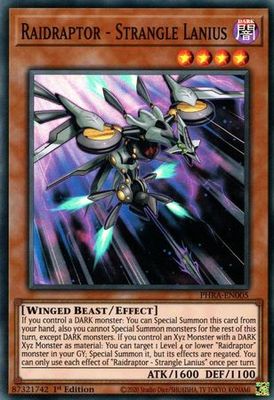 SH Raidraptor - Strangle Lanius - PHRA-EN005 - Super Rare 1st Edition Phantom Rage 1st Edition Singles [PHRA]