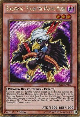 SH Blackwing - Pinaki the Waxing Moon - PGL2-EN007 - Gold Secret Rare 1st Edition Premium Gold: Return of the Bling 1st Edition Singles