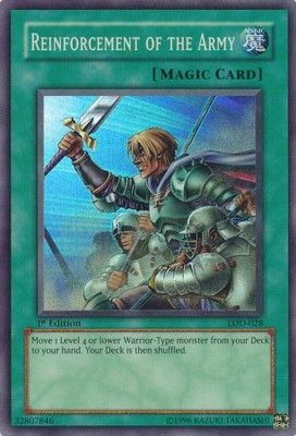 SH Reinforcement of the Army - LOD-028 - Super Rare 1st Edition Legacy of Darkness [LOD] 1st Edition Singles