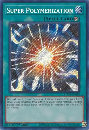 SH Super Polymerization - BLMR-EN089 - Secret Rare 1st Edition Monstrous Revenge 1st Edition Singles