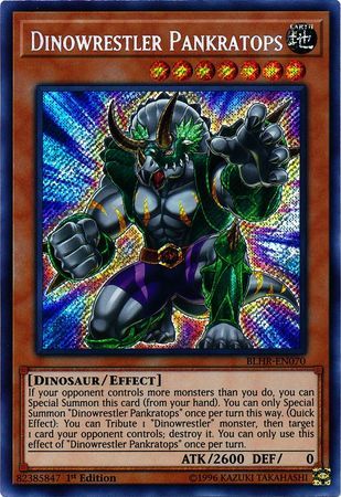 SH Dinowrestler Pankratops - BLHR-EN070 - Secret Rare 1st Edition Battles of Legend: Hero&#39;s Revenge Singles