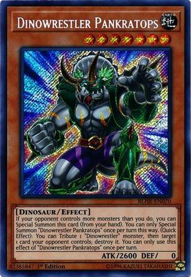 SH Dinowrestler Pankratops - BLHR-EN070 - Secret Rare 1st Edition Battles of Legend: Hero&#39;s Revenge Singles