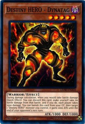 Destiny HERO - Dynatag - LEHD-ENA10 - Common 1st Edition Legendary Hero Decks 1st Edition Singles