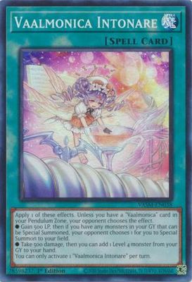 Vaalmonica Intonare - VASM-EN038 - Super Rare 1st Edition Valiant Smashers 1st Edition Singles