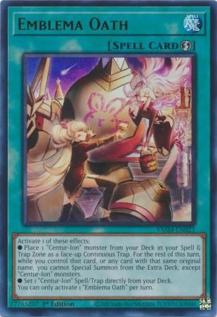 SH Emblema Oath - VASM-EN021 - Ultra Rare 1st Edition Valiant Smashers 1st Edition Singles