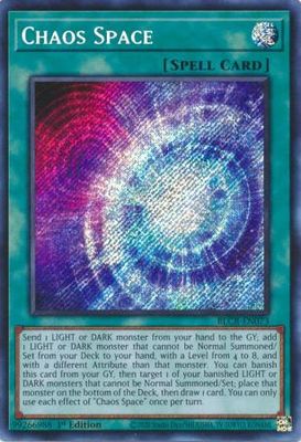 SH Chaos Space - BLCR-EN073 - Secret Rare 1st Edition Battles of Legend: Crystal Revenge 1st Edition Singles