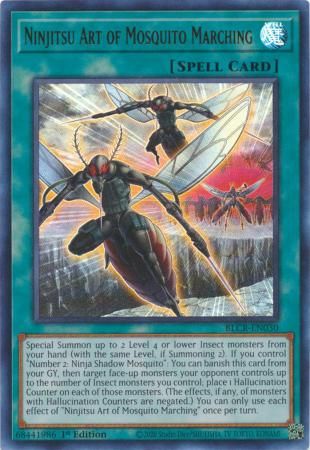Ninjitsu Art of Mosquito Marching - BLCR-EN030 - Ultra Rare 1st Edition Battles of Legend: Crystal Revenge 1st Edition Singles