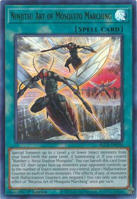Ninjitsu Art of Mosquito Marching - BLCR-EN030 - Ultra Rare 1st Edition Battles of Legend: Crystal Revenge 1st Edition Singles