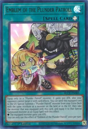 Emblem of the Plunder Patroll - BLCR-EN089 - Ultra Rare 1st Edition Battles of Legend: Crystal Revenge 1st Edition Singles