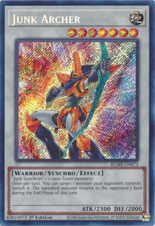 Junk Archer - BLMR-EN073 - Secret Rare 1st Edition Monstrous Revenge 1st Edition Singles