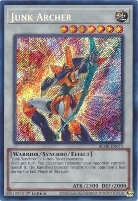 Junk Archer - BLMR-EN073 - Secret Rare 1st Edition Monstrous Revenge 1st Edition Singles