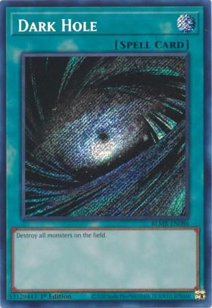 SH Dark Hole - BLMR-EN086 - Secret Rare 1st Edition Monstrous Revenge 1st Edition Singles