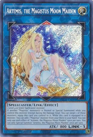 Artemis, the Magistus Moon Maiden - BLCR-EN095 - Secret Rare 1st Edition Battles of Legend: Crystal Revenge 1st Edition Singles