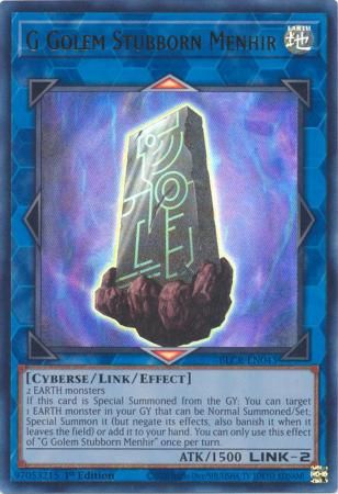 SH G Golem Stubborn Menhir - BLCR-EN043 - Ultra Rare 1st Edition Battles of Legend: Crystal Revenge 1st Edition Singles