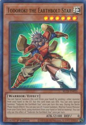 Todoroki the Earthbolt Star - BLCR-EN035 - Ultra Rare 1st Edition Battles of Legend: Crystal Revenge 1st Edition Singles