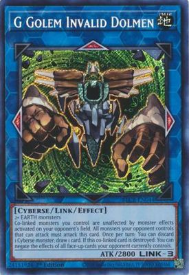 SH G Golem Invalid Dolmen - BLCR-EN044 - Secret Rare 1st Edition Battles of Legend: Crystal Revenge 1st Edition Singles