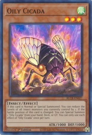 Oily Cicada - BLCR-EN027 - Ultra Rare 1st Edition Battles of Legend: Crystal Revenge 1st Edition Singles