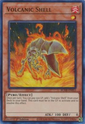 Volcanic Shell - BLMR-EN053 - Ultra Rare 1st Edition Monstrous Revenge 1st Edition Singles